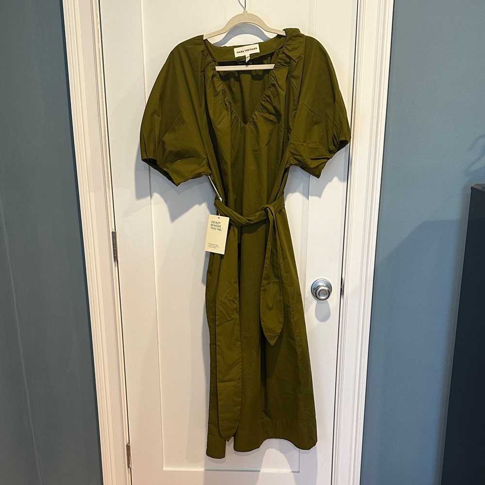Mara Hoffman Olive Green Dress